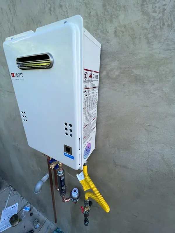 Tankless water heater installation for University of California-Santa Barbara homes